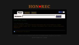 What Honrec.com website looked like in 2017 (6 years ago)