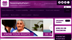What Hematologickypacient.sk website looked like in 2017 (6 years ago)