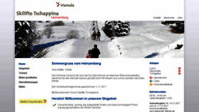 What Heinzenberg-wintersport.ch website looked like in 2017 (6 years ago)