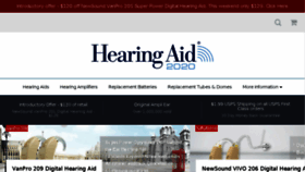 What Hearingaid2020.com website looked like in 2017 (6 years ago)