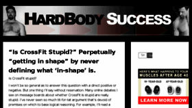 What Hardbodysuccessblog.com website looked like in 2017 (6 years ago)