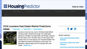 What Housingpredictor.com website looked like in 2017 (6 years ago)
