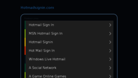 What Hotmailsignin.com website looked like in 2017 (6 years ago)