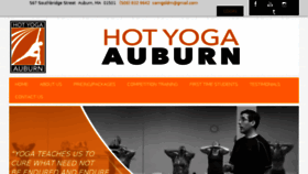 What Hotyogaauburn.com website looked like in 2017 (6 years ago)