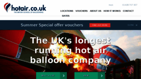 What Hotair.co.uk website looked like in 2017 (6 years ago)