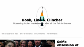 What Hooklineandclincher.in website looked like in 2017 (6 years ago)