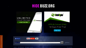 What Hidebuzz.org website looked like in 2017 (6 years ago)