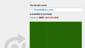 What Hospitalguru.com website looked like in 2017 (6 years ago)