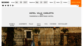 What Hotelvillacarlottataormina.com website looked like in 2017 (6 years ago)