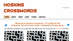 What Hoskinscrosswords.com website looked like in 2017 (6 years ago)