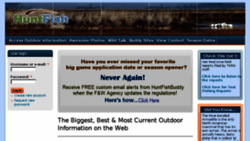 What Huntfishbuddy.com website looked like in 2017 (6 years ago)