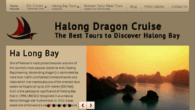 What Halongdragoncruise.com website looked like in 2017 (6 years ago)