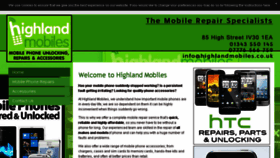 What Highlandmobiles.co.uk website looked like in 2017 (6 years ago)