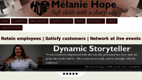 What Hopespeaking.com website looked like in 2017 (6 years ago)