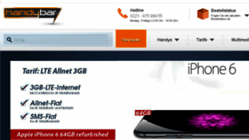 What Handybar.de website looked like in 2017 (6 years ago)