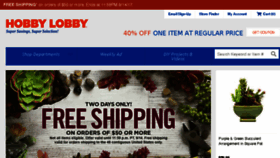What Hobby-lobby.com website looked like in 2017 (6 years ago)