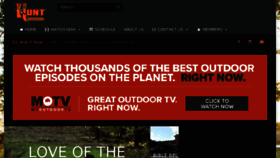 What Huntchannel.tv website looked like in 2017 (6 years ago)