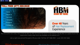 What Hairbymail.com website looked like in 2017 (6 years ago)