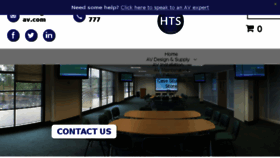 What Hts-av.com website looked like in 2017 (6 years ago)