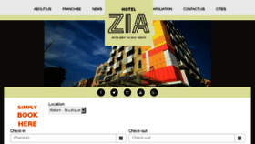What Hotelszia.com website looked like in 2017 (6 years ago)