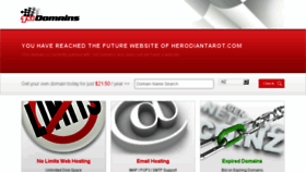 What Herodiantarot.com website looked like in 2017 (6 years ago)