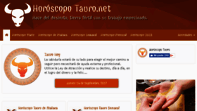 What Horoscopotauro.net website looked like in 2017 (6 years ago)