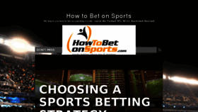 What Howtobetonsports.com website looked like in 2017 (6 years ago)