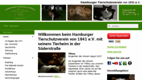 What Hamburger-tierschutzverein.de website looked like in 2017 (6 years ago)