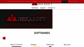 What Hekasoft.it website looked like in 2017 (6 years ago)