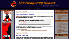 What Hedgehogreport.com website looked like in 2017 (6 years ago)