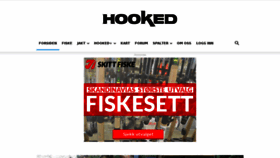 What Hooked.no website looked like in 2017 (6 years ago)