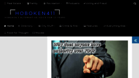 What Hoboken411.com website looked like in 2017 (6 years ago)