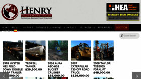 What Henryequipment.com website looked like in 2017 (6 years ago)