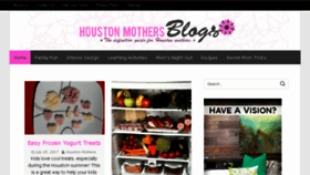 What Houstonmothersblog.com website looked like in 2017 (6 years ago)