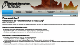 What Heilpraktikerschule-jung.de website looked like in 2017 (6 years ago)