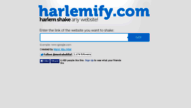 What Harlemify.com website looked like in 2017 (6 years ago)