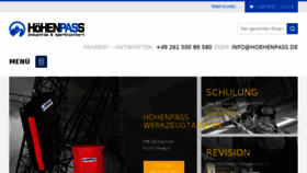 What Hoehenpass.de website looked like in 2017 (6 years ago)