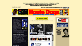 What Hautedogs.org website looked like in 2017 (6 years ago)