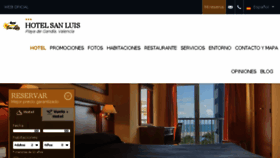What Hotelsanluis.es website looked like in 2017 (6 years ago)