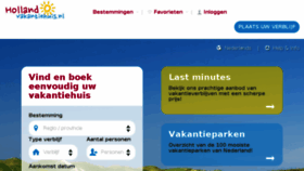 What Holland-vakantiehuis.nl website looked like in 2017 (6 years ago)