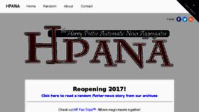 What Hpana.com website looked like in 2017 (6 years ago)