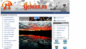 What Hedalen.no website looked like in 2017 (6 years ago)