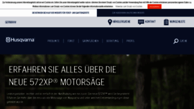 What Husqvarna.de website looked like in 2017 (6 years ago)