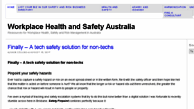 What Healthsafety.com.au website looked like in 2017 (6 years ago)