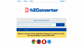 What H2converter.com website looked like in 2017 (6 years ago)