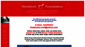 What Hindsfoot.org website looked like in 2017 (6 years ago)