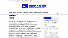What Healthlifeandstuff.com website looked like in 2017 (6 years ago)