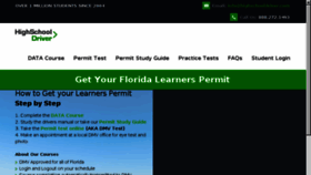 What Highschooldriver.com website looked like in 2017 (6 years ago)