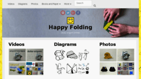 What Happyfolding.com website looked like in 2017 (6 years ago)