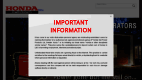 What Hondasielpower.com website looked like in 2017 (7 years ago)